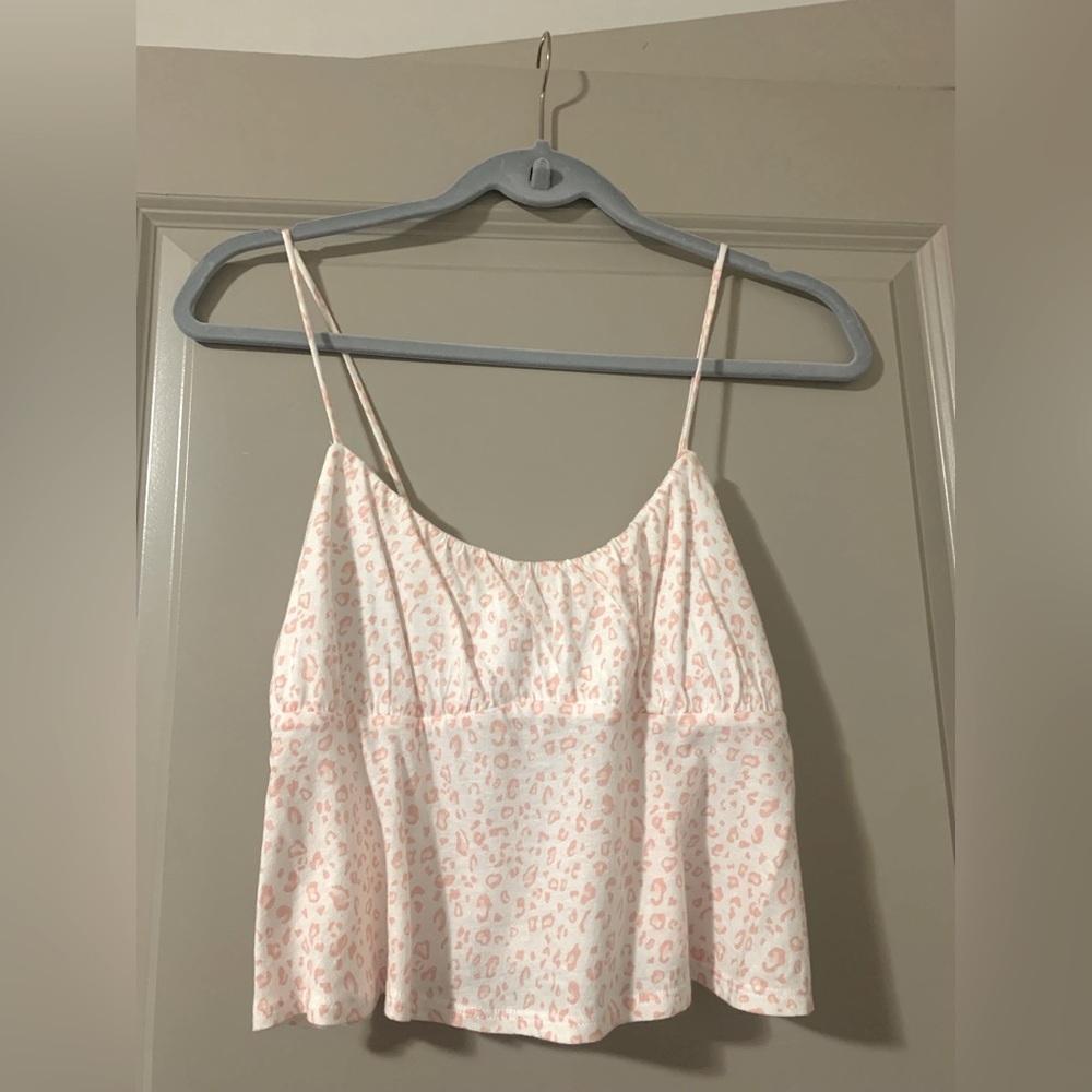 Pacsun Cheetah Print Babydoll Tank Top